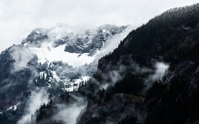景观与雾山的照片

